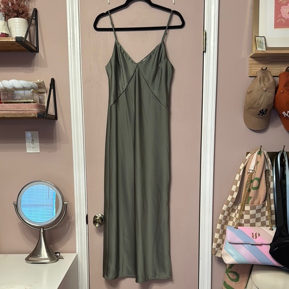 a new day Dresses & Skirts - A New Day Olive Green Midi Dress